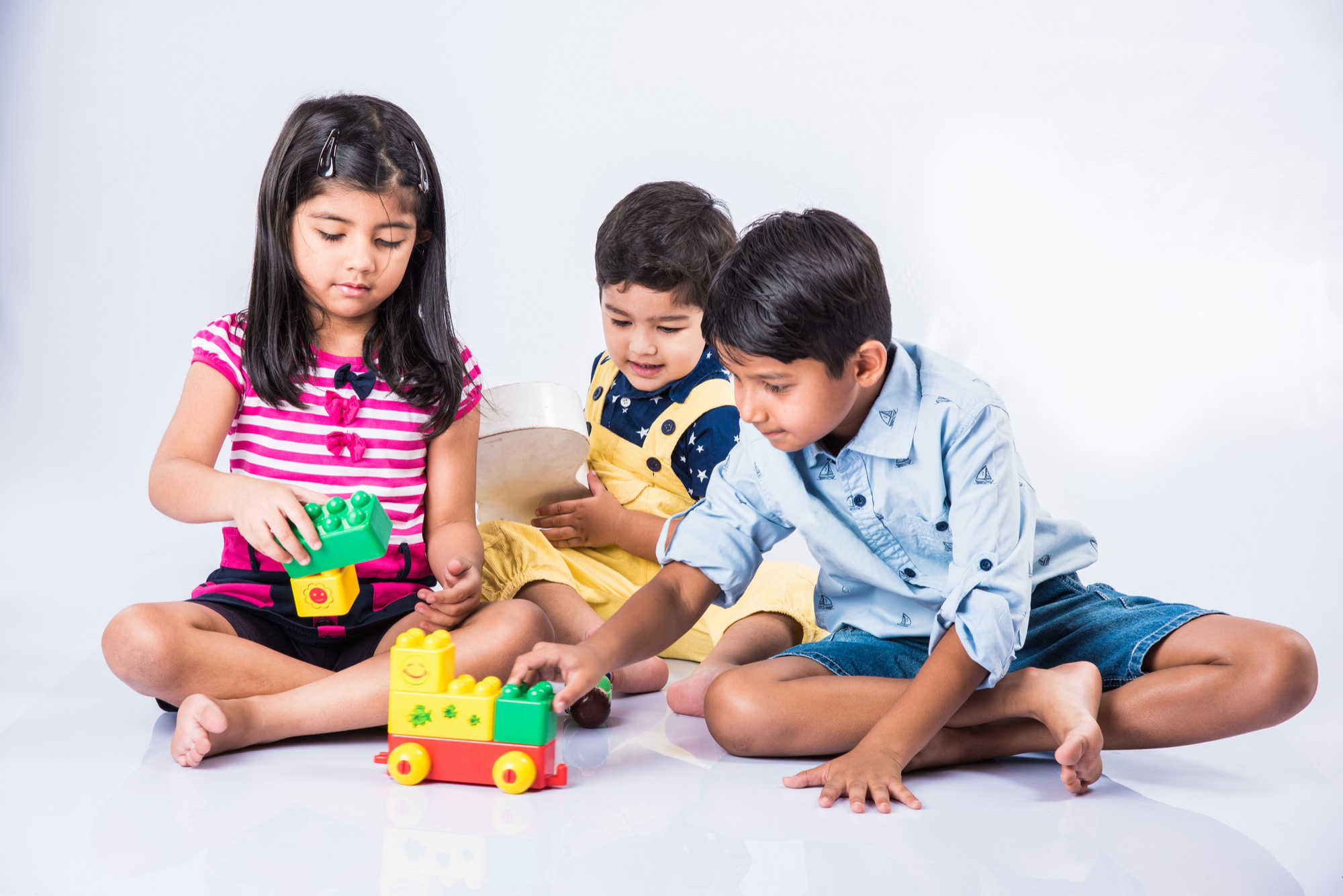 Happy children playing together